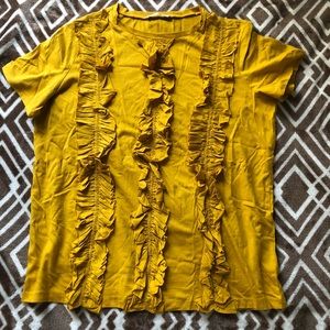Ruffled T-shirt